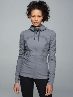 Lululemon Dance Studio Jacket III size 6 Slate NWT Gray Grey Yoga Run Top Coat